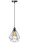 Piekaramā lampa Industrial Diamond, Chrome/black cena un informācija | Lustras | 220.lv