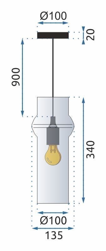 Piekaramā lampa Wave, Dark cena un informācija | Lustras | 220.lv