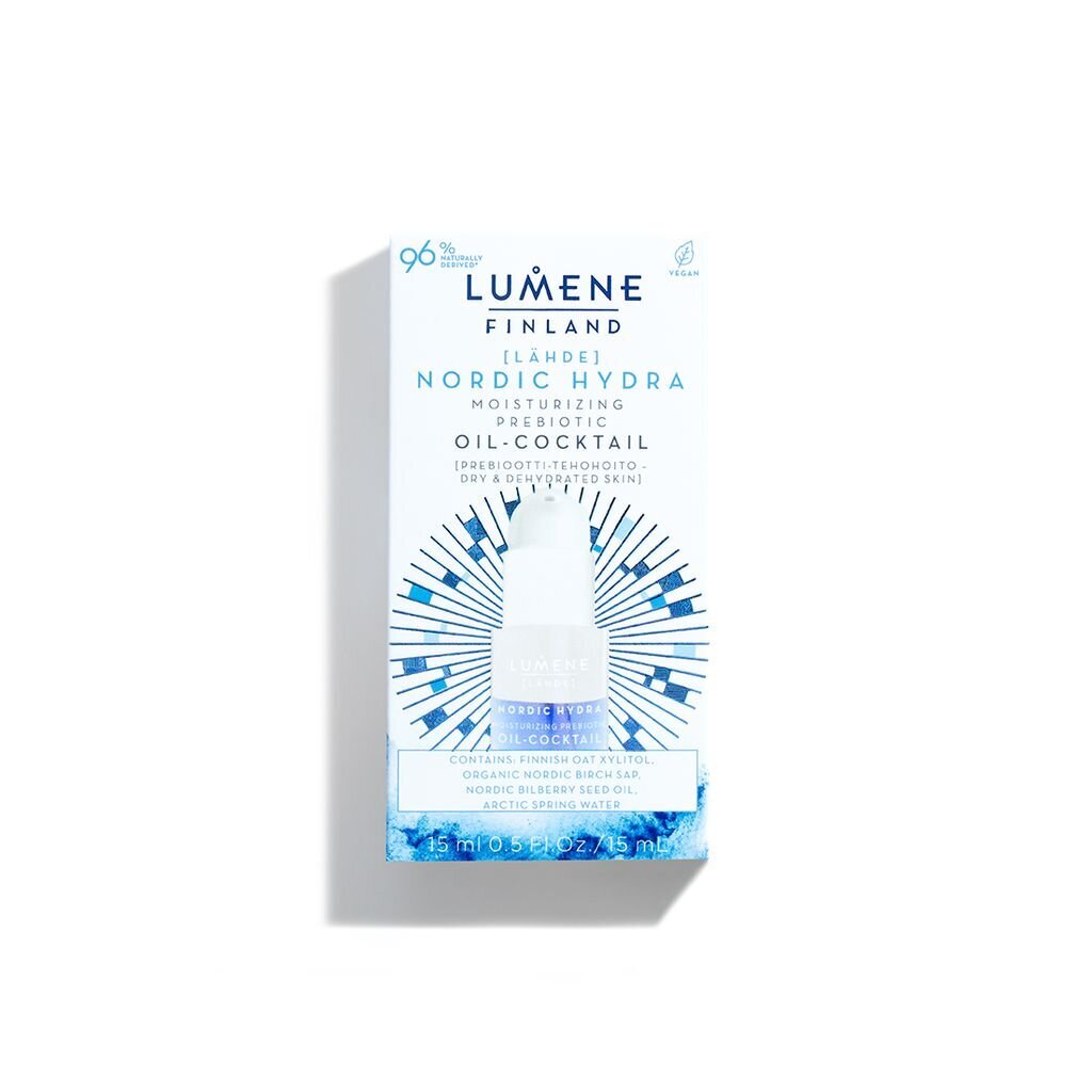 Prebiotiskais eļļas kokteilis LUMENE Nordic Hydra, 15 ml цена и информация | Serumi sejai, eļļas | 220.lv