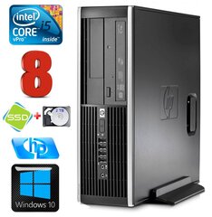 HP 8100 Elite SFF i5-650 8GB 120SSD+2TB DVD WIN10 [refurbished] цена и информация | Стационарные компьютеры | 220.lv