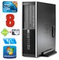 HP 8100 Elite SFF i5-650 8GB 120SSD+2TB DVD WIN7Pro [atjaunots] cena un informācija | Stacionārie datori | 220.lv