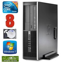 HP 8100 Elite SFF i5-650 8GB 1TB GT1030 2GB DVD WIN7Pro [atjaunots] cena un informācija | Stacionārie datori | 220.lv