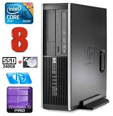 HP 8100 Elite SFF i5-650 8GB 240SSD+1TB DVD WIN10Pro [atjaunots] cena un informācija | Stacionārie datori | 220.lv