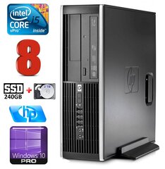 HP 8100 Elite SFF i5-650 8GB 240SSD+2TB DVD WIN10Pro [refurbished] цена и информация | Стационарные компьютеры | 220.lv