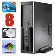 HP 8100 Elite SFF i5-650 8GB 250GB DVD WIN7Pro [atjaunots] cena un informācija | Stacionārie datori | 220.lv