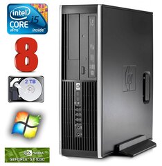 HP 8100 Elite SFF i5-650 8GB 2TB GT1030 2GB DVD WIN7Pro [refurbished] цена и информация | Стационарные компьютеры | 220.lv