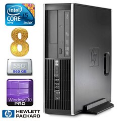 HP 8100 Elite SFF i5-650 8GB 960SSD DVD WIN10Pro [atjaunots] cena un informācija | Stacionārie datori | 220.lv