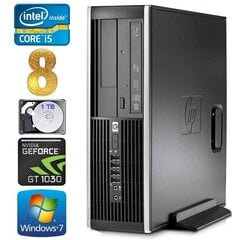 HP 8100 Elite SFF i5-750 8GB 1TB GT1030 2GB DVD WIN7Pro [atjaunots] cena un informācija | Stacionārie datori | 220.lv