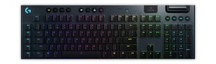 Беспроводная игровая клавиатура Logitech G915 LIGHTSPEED, черная цена и информация | Клавиатуры | 220.lv