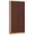 Полка-шкафчик NORE CLP R80, дубовый цвет/коричневая