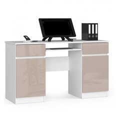 Письменный стол NORE A5, белый/бежевый цена и информация | Компьютерные, письменные столы | 220.lv