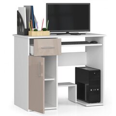 Письменный стол NORE Jay, белый/бежевый цена и информация | Компьютерные, письменные столы | 220.lv
