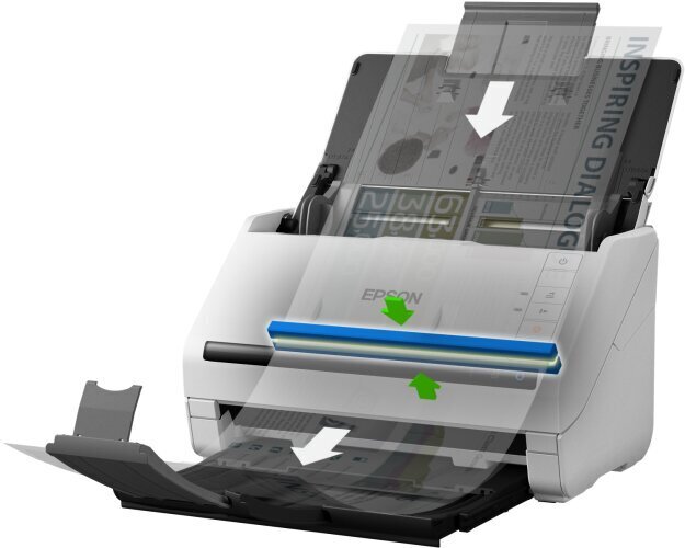 Skeneris Epson DS-530 II ADF 1200 x 1200 DPI Balts cena un informācija | Skeneri | 220.lv