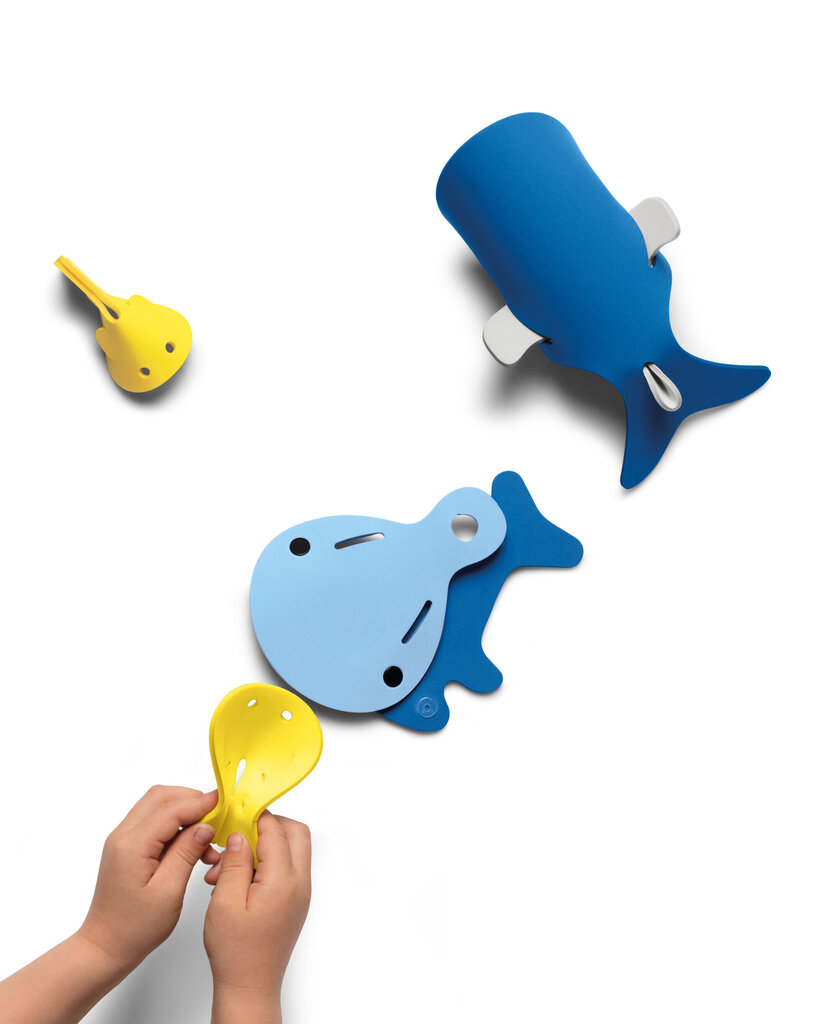 Kutopija - Vannas rotaļlietas - Dziļās jūras vaļi, Quut 171065 cena un informācija | Rotaļlietas zīdaiņiem | 220.lv