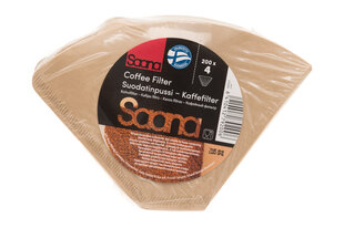 Filtri kafijai Saana, 4. izmērs, 200 gab cena un informācija | Kafijas automātu piederumi | 220.lv