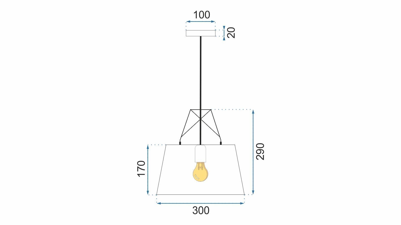 Piekaramā lampa Industrial Style, Black cena un informācija | Lustras | 220.lv