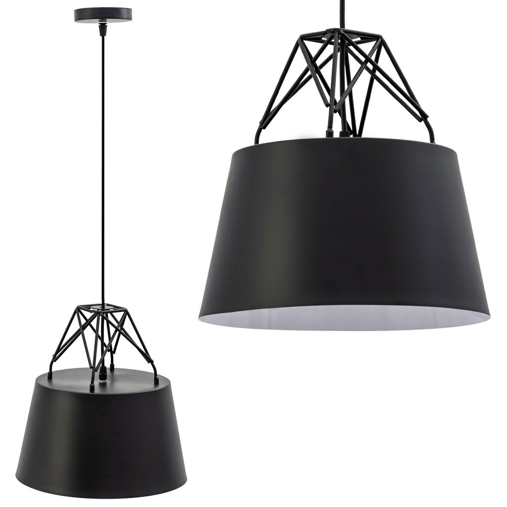 Piekaramā lampa Industrial Style, Black cena un informācija | Lustras | 220.lv