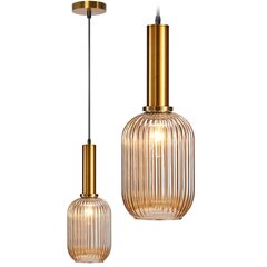 Piekaramā lampa Retro Glass A, Orange cena un informācija | Piekaramās lampas | 220.lv