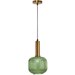 Piekaramā lampa Retro Glass B, Green cena un informācija | Lustras | 220.lv