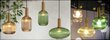 Piekaramā lampa Retro Glass B, Green cena un informācija | Lustras | 220.lv