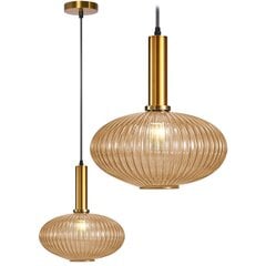 Piekaramā lampa Retro Glass C, Orange cena un informācija | Lustras | 220.lv