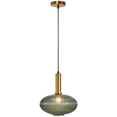 Piekaramā lampa Retro Glass C, Green cena un informācija | Lustras | 220.lv