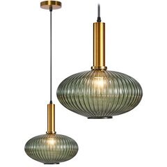 Piekaramā lampa Retro Glass C, Green цена и информация | Люстры | 220.lv