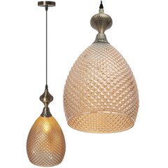 Piekaramā lampa Vintage Amber Glass цена и информация | Люстры | 220.lv