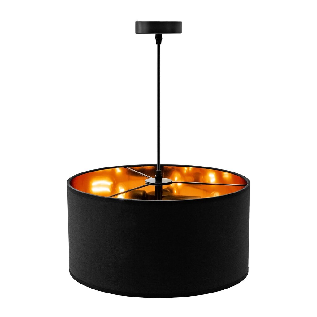 Piekaramā lampa Classic Black/Gold, 40 cm cena un informācija | Lustras | 220.lv