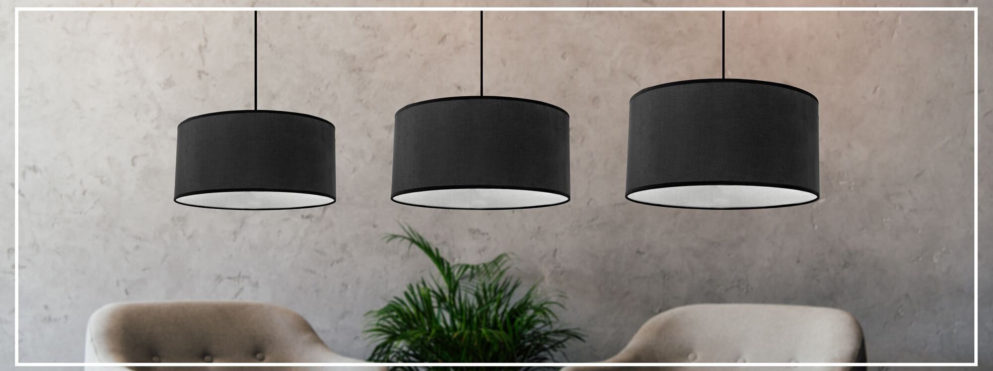 Piekaramā lampa Classic Black/White, 40 cm cena un informācija | Piekaramās lampas | 220.lv