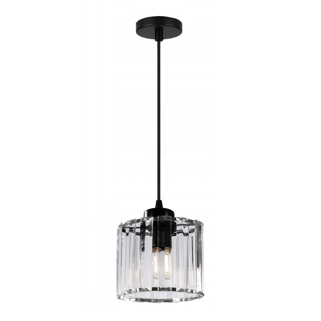 Piekaramā lampa Crystal Chic, Black cena un informācija | Lustras | 220.lv