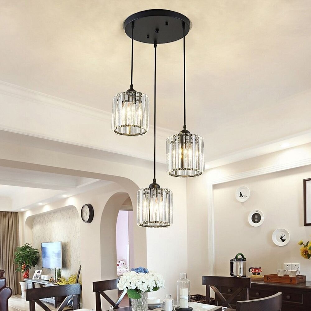 Piekaramā lampa Crystal Chic, Black 3R цена и информация | Lustras | 220.lv