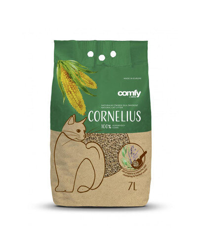 Comfy kukurūzas pakaiši kaķiem Cornelius Herbal, 7 l цена и информация | Smiltis un pakaiši | 220.lv