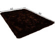 Paklājs Flocatic, 60x90cm, tumši brūnā krāsā cena un informācija | Paklāji | 220.lv