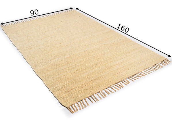 Paklājs - Happy Cotton, 90x160cm, dabīgā krāsā cena un informācija | Paklāji | 220.lv
