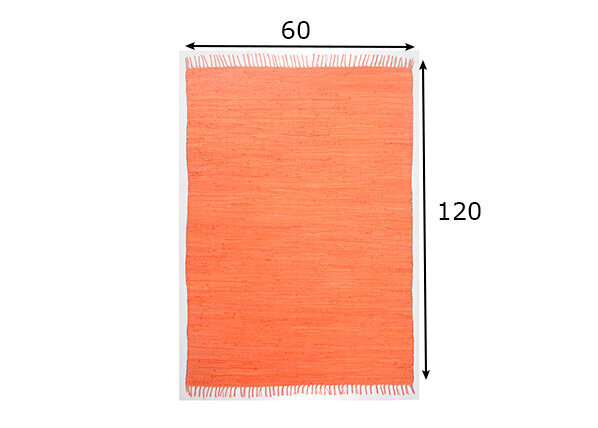Kokvilnas paklājs - Happy Cotton, terakotas apdares, 60 x 120 cm cena un informācija | Paklāji | 220.lv