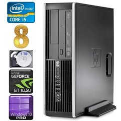 HP 8100 Elite SFF i5-750 8GB 1TB GT1030 2GB DVD WIN10Pro [atjaunots] cena un informācija | Stacionārie datori | 220.lv