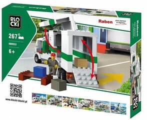 Комплект блоков Klocki Blocki Raben Длинный грузовик (KBR053), 267 деталeи цена и информация | Конструкторы и кубики | 220.lv