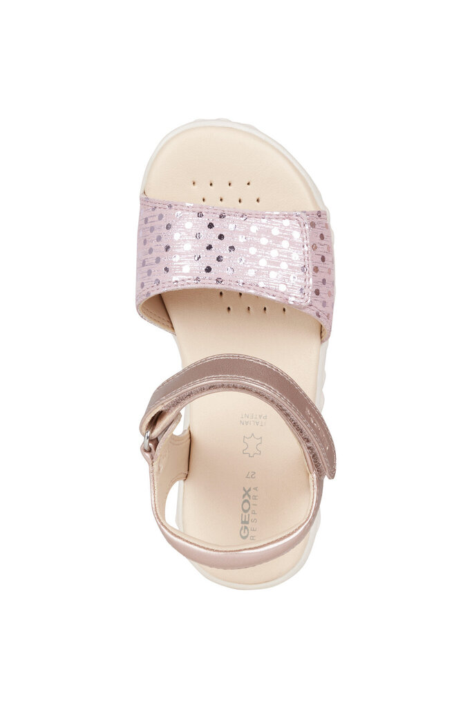 GEOX bērnu rozā sandales meitenēm SANDAL HAITI GIRL cena un informācija | Bērnu sandales | 220.lv