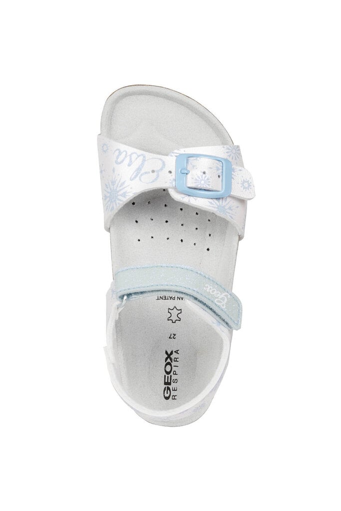 Geox bērnu baltas sandales meitenēm ADRIEL GIRL цена и информация | Bērnu sandales | 220.lv