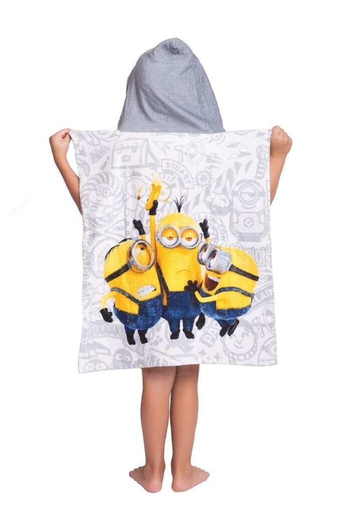 Dvielis ar kapuci - Minions 2, 50 x 115 cm цена и информация | Dvieļi | 220.lv