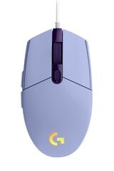 Logitech G203, фиолетовый цена и информация | Мыши | 220.lv