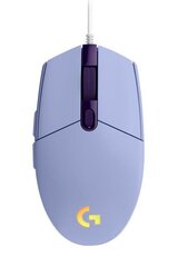 Logitech G203, фиолетовый цена и информация | Мыши | 220.lv