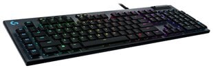Проводная клавиатура Logitech G815 LIGHTSYNC (NO), черная цена и информация | Клавиатуры | 220.lv