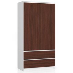 Шкаф NORE S90, белый/коричневый цена и информация | Шкафы | 220.lv