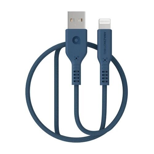Premium MFI sertificēts USB kabelis - Lightning (zils, 1.1m) cena un informācija | Savienotājkabeļi | 220.lv