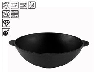 "BRIZOLL" panna čuguna WOK 3,7 L 28x9,6 cm цена и информация | Cковородки | 220.lv