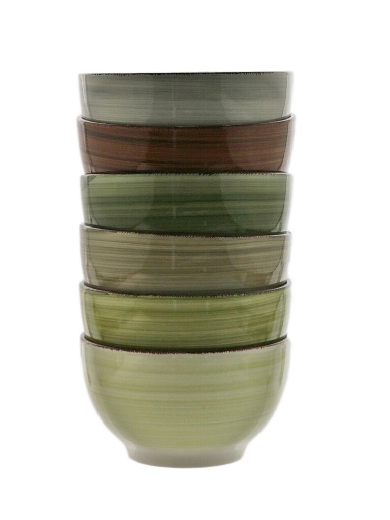 Keramikas bļodu komplekts Nature, 14 cm, 6 gab цена и информация | Trauki, šķīvji, pusdienu servīzes | 220.lv