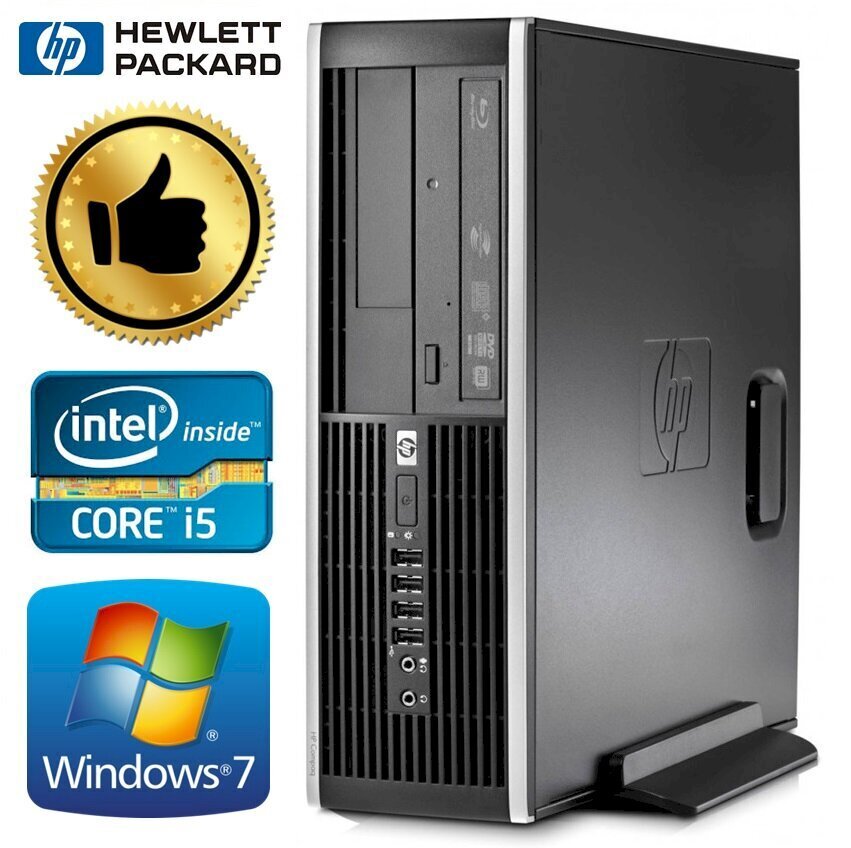HP 8100 Elite SFF i5-650 8GB 120SSD+1TB GT1030 2GB DVD WIN7Pro [atjaunots] цена и информация | Stacionārie datori | 220.lv