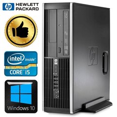 HP 8100 Elite SFF i5-650 4GB 480SSD DVD WIN10 [refurbished] цена и информация | Стационарные компьютеры | 220.lv